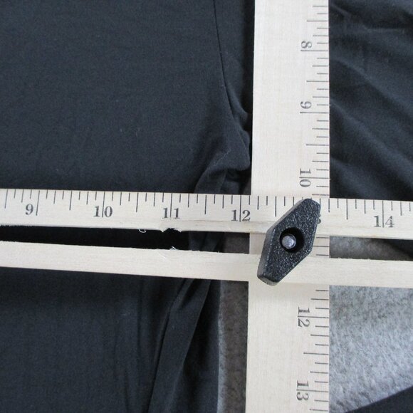 SKIMS Fits Everybody Long Sleeve T Shirt Womens Small Onyx Black Nylon NWT NEW - Picture 5 of 9